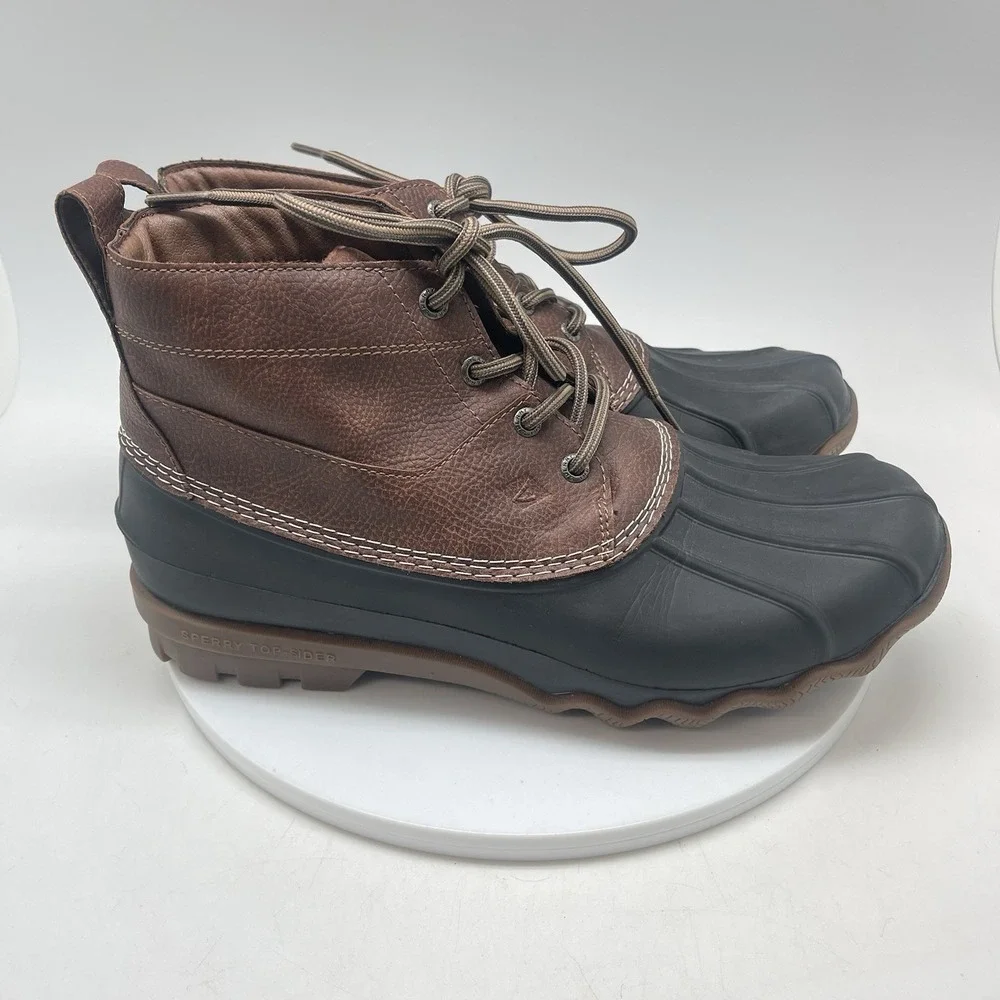 Sperry Boots Mens 12 Brewster Low Waterproof Boot Brown STS22783 Outdoor Shoes‎